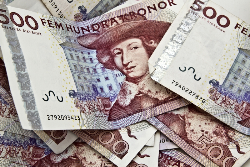 svenska femhundra kronor pengar